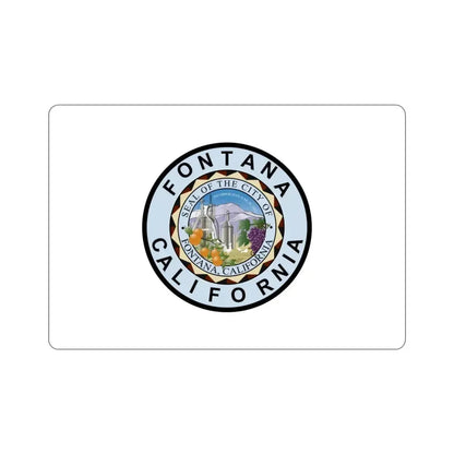 Flag of Fontana California USA STICKER Vinyl Die-Cut Decal - The Sticker Space