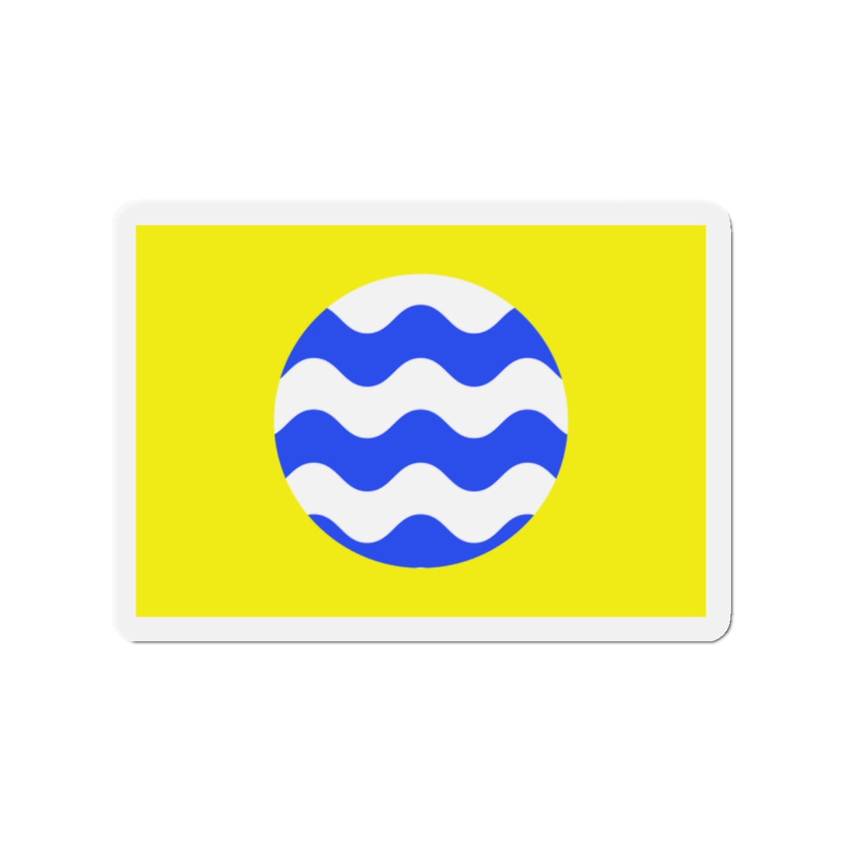 Flag of Fontana Malta - Die-Cut Magnet-2" x 2"-The Sticker Space