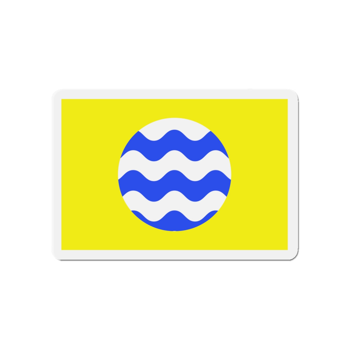 Flag of Fontana Malta - Die-Cut Magnet-4" x 4"-The Sticker Space