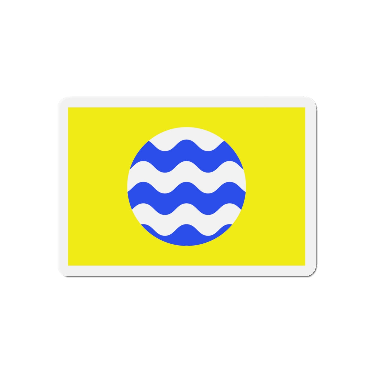 Flag of Fontana Malta - Die-Cut Magnet-5" x 5"-The Sticker Space