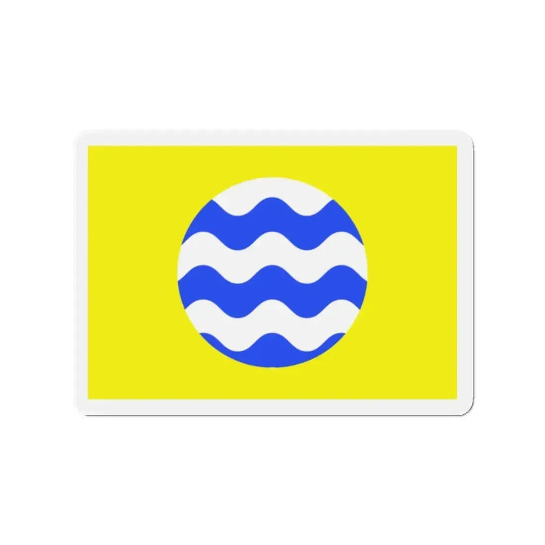 Flag of Fontana Malta - Refrigerator Magnet 2 Inch - The Sticker Space
