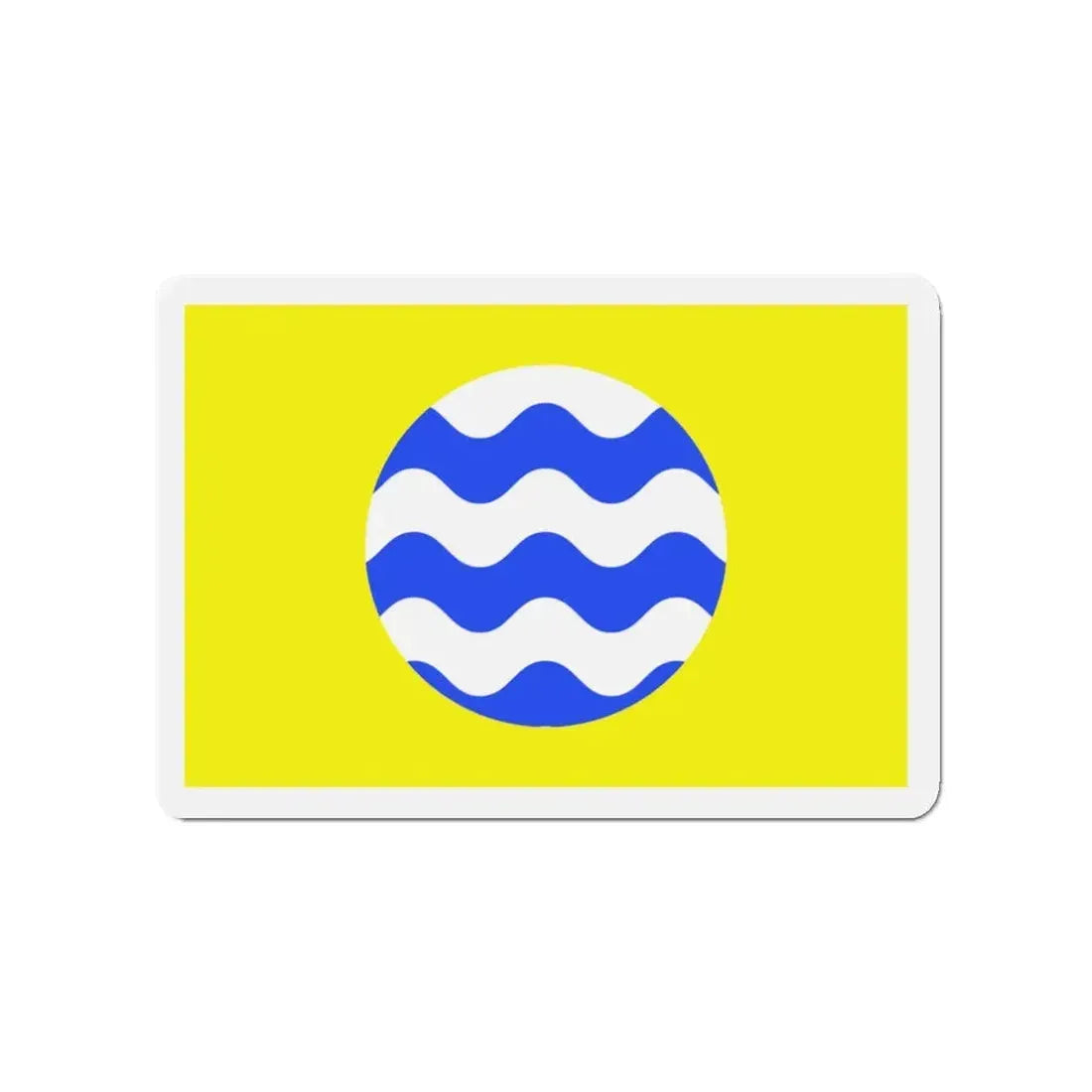 Flag of Fontana Malta - Refrigerator Magnet 3 Inch - The Sticker Space