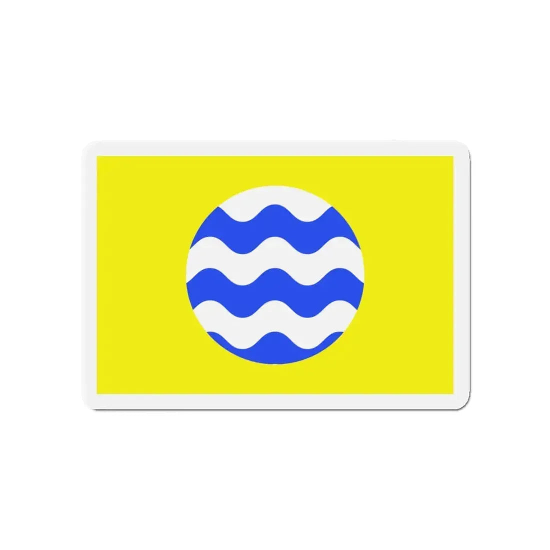 Flag of Fontana Malta - Refrigerator Magnet 4 Inch - The Sticker Space