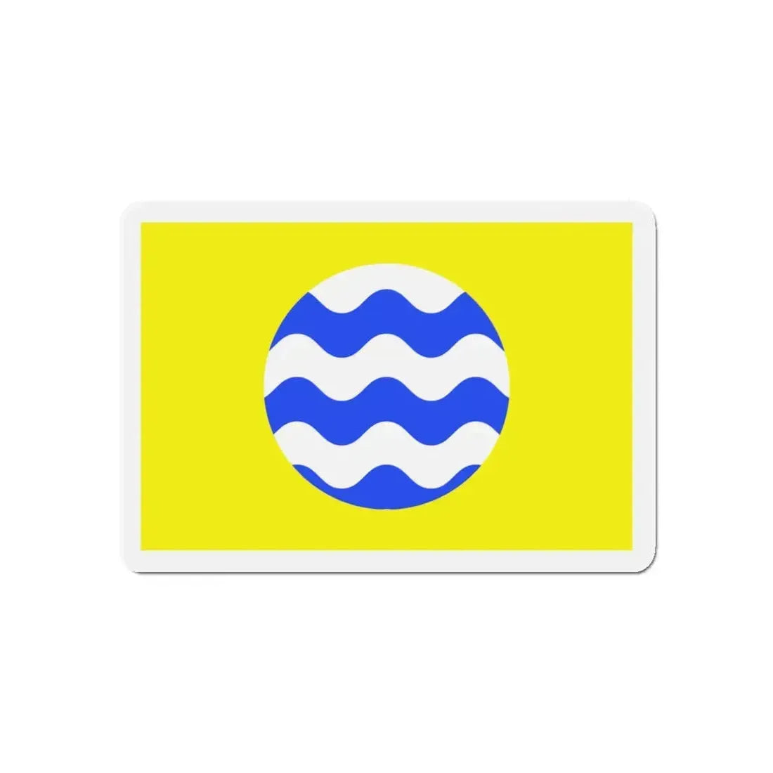 Flag of Fontana Malta - Refrigerator Magnet 5 Inch - The Sticker Space