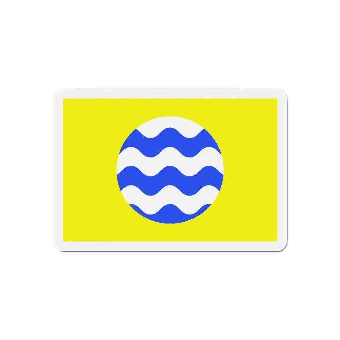 Flag of Fontana Malta - Refrigerator Magnet 6 Inch - The Sticker Space