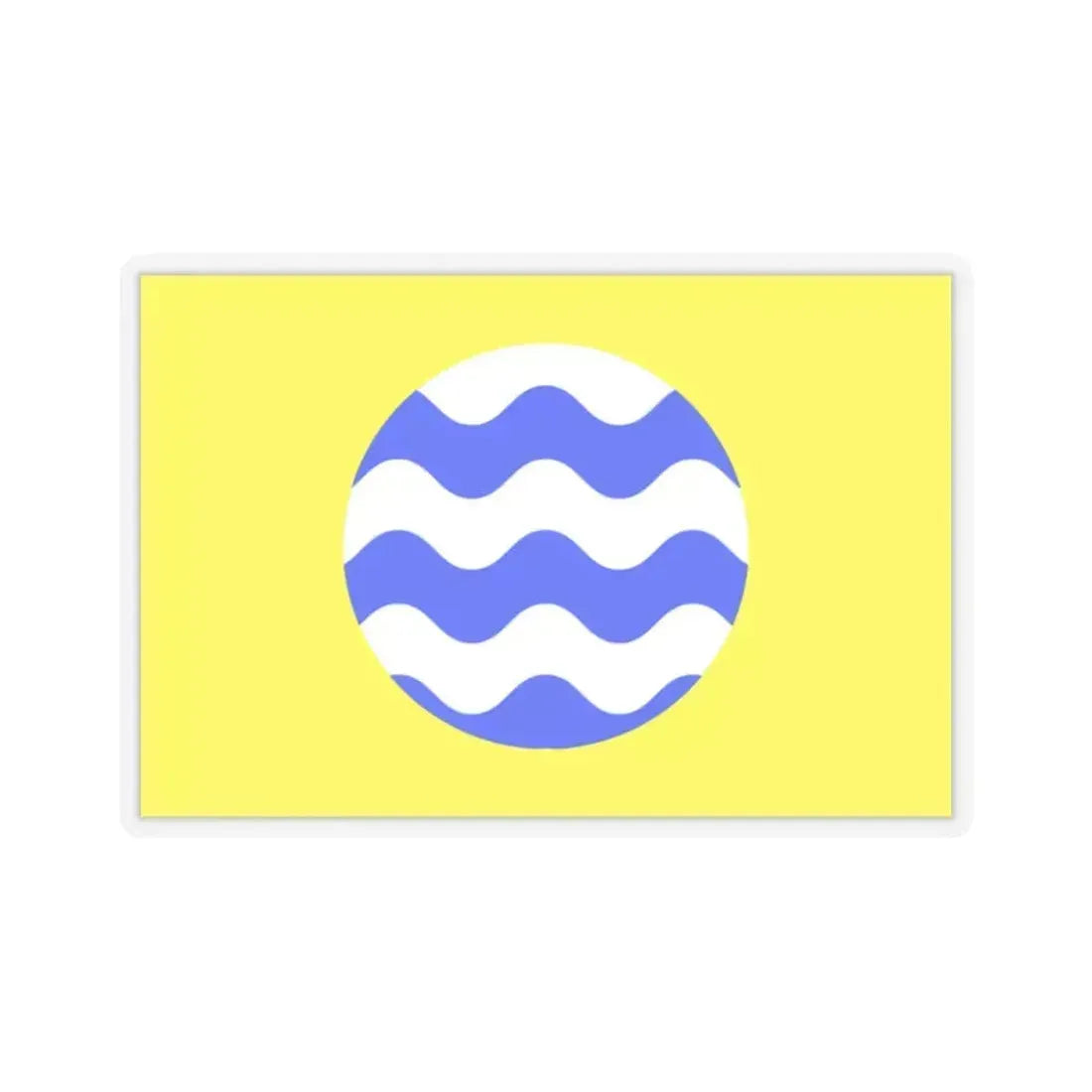 Flag of Fontana Malta - STICKER Vinyl Kiss-Cut Decal 2 Inch Transparent - The Sticker Space