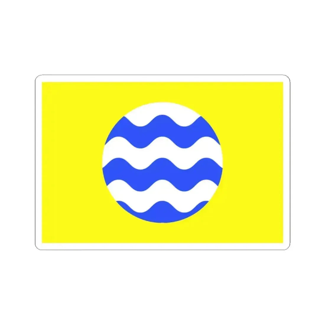 Flag of Fontana Malta - STICKER Vinyl Kiss-Cut Decal 2 Inch White - The Sticker Space