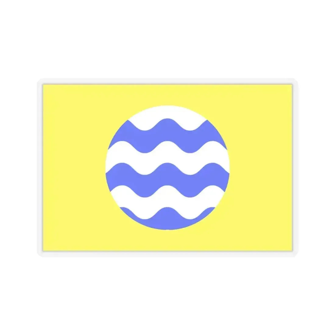 Flag of Fontana Malta - STICKER Vinyl Kiss-Cut Decal 3 Inch Transparent - The Sticker Space