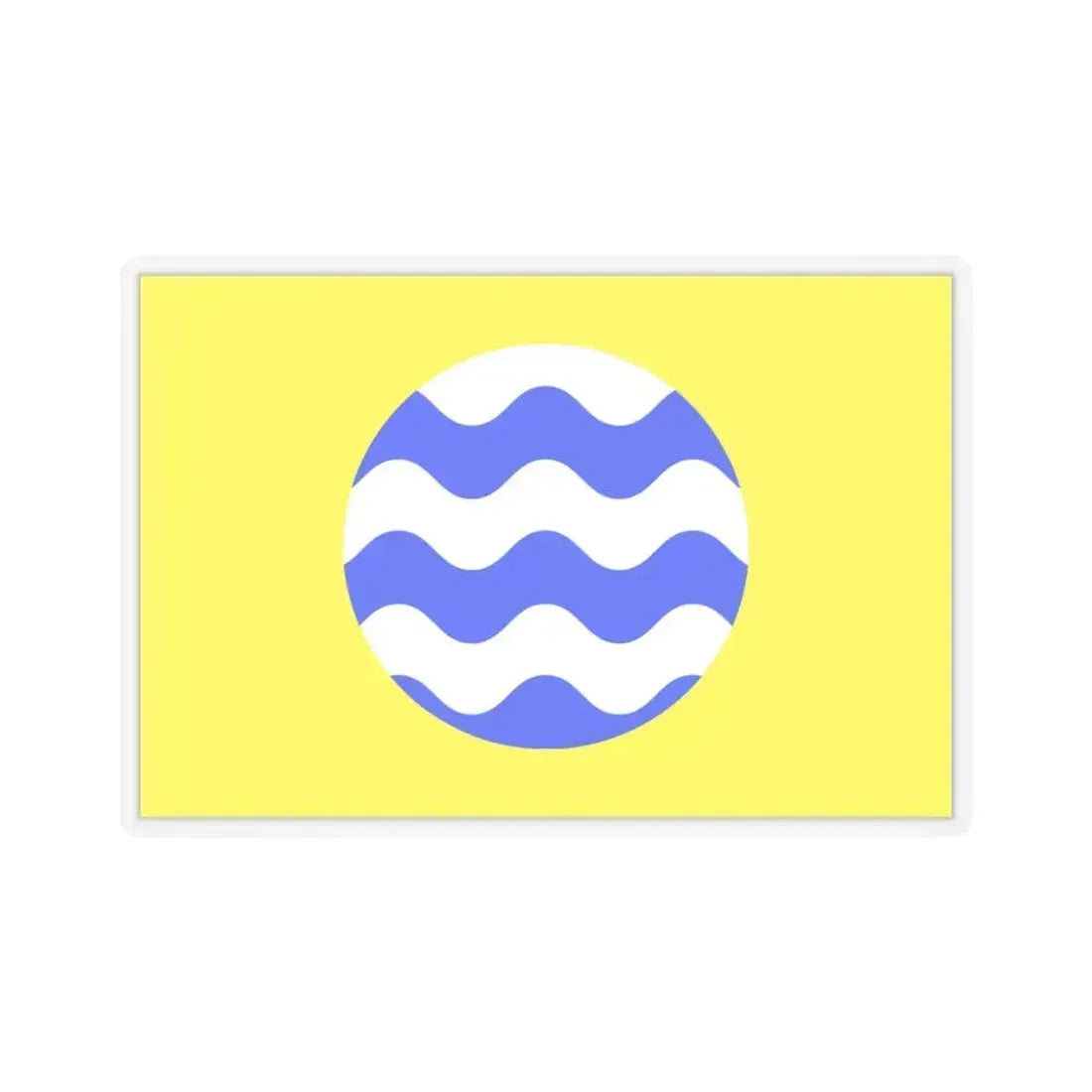 Flag of Fontana Malta - STICKER Vinyl Kiss-Cut Decal 4 Inch Transparent - The Sticker Space