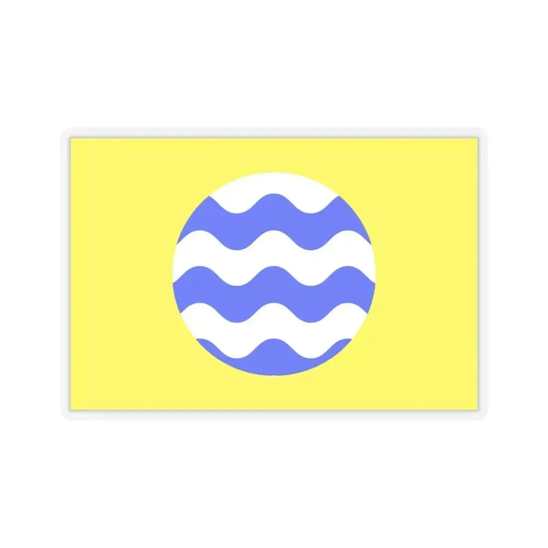 Flag of Fontana Malta - STICKER Vinyl Kiss-Cut Decal 6 Inch Transparent - The Sticker Space