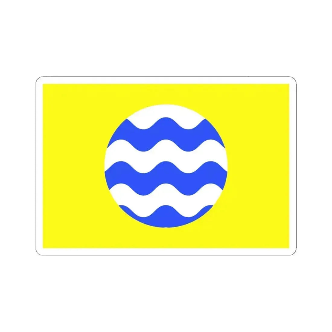 Flag of Fontana Malta - STICKER Vinyl Kiss-Cut Decal 6 Inch White - The Sticker Space