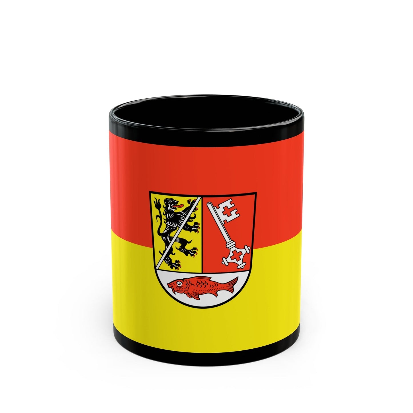 Flag of Forchheim Germany - Black Coffee Mug-11oz-The Sticker Space