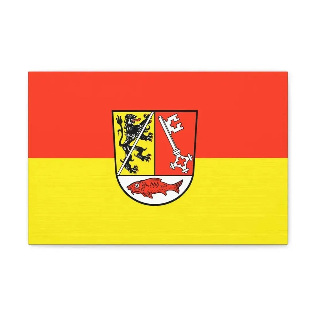 Flag of Forchheim Germany - Canvas Wall Art 18″ x 12″ 1.25" - The Sticker Space