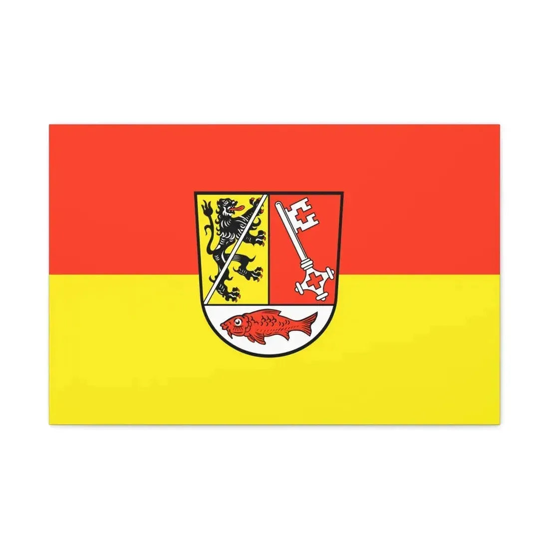 Flag of Forchheim Germany - Canvas Wall Art 30" x 20" 1.25" - The Sticker Space