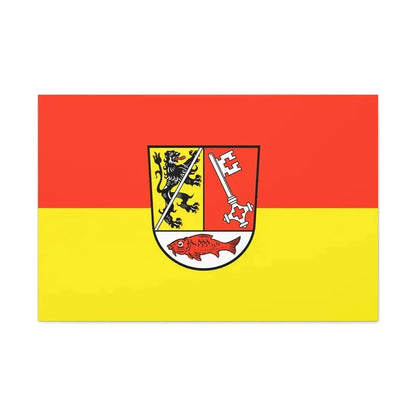 Flag of Forchheim Germany - Canvas Wall Art 36" x 24" 1.25" - The Sticker Space