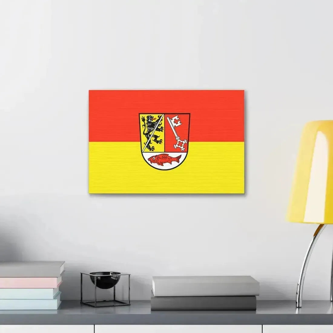 Flag of Forchheim Germany - Canvas Wall Art - The Sticker Space