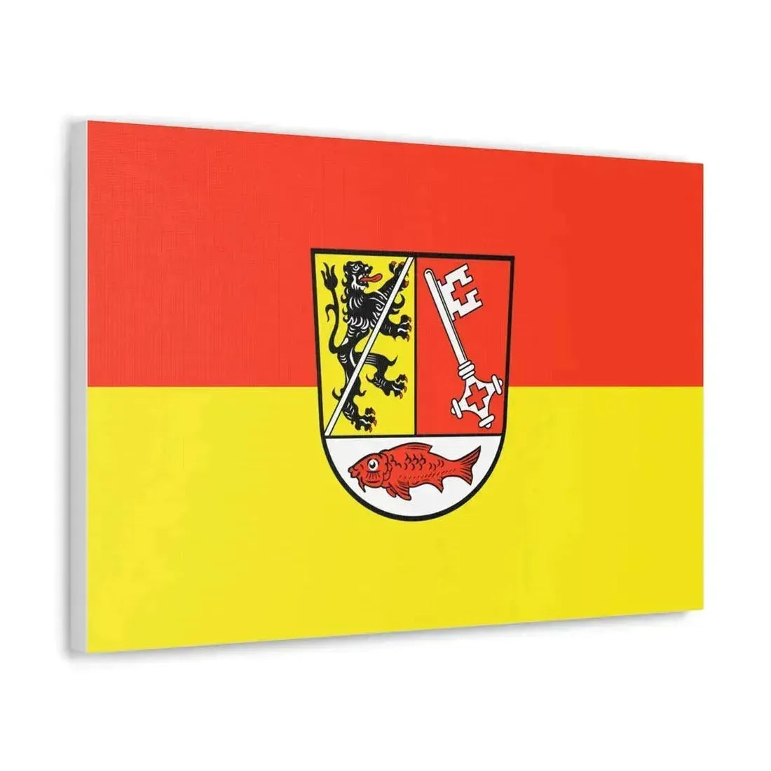 Flag of Forchheim Germany - Canvas Wall Art - The Sticker Space