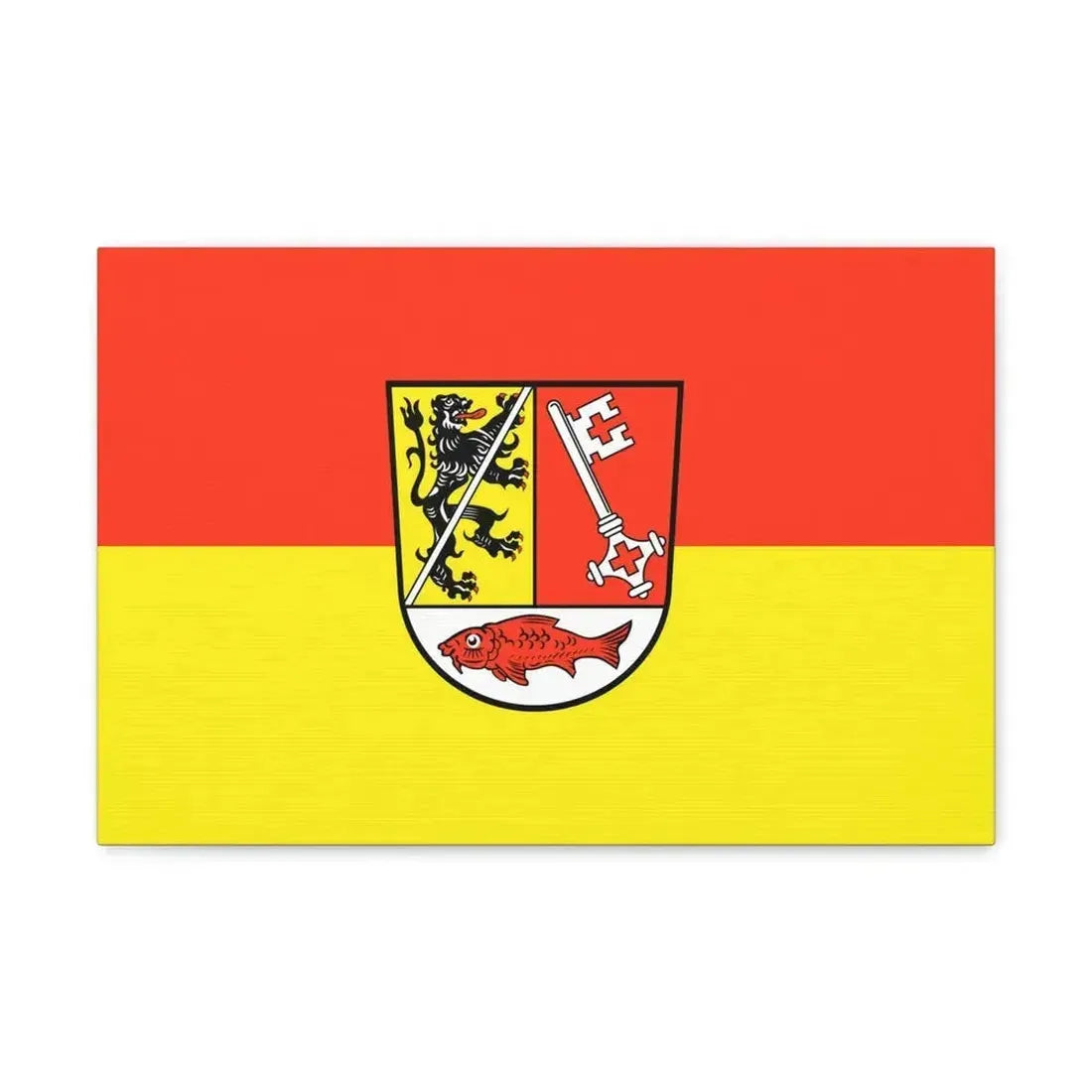 Flag of Forchheim Germany - Canvas Wall Art - The Sticker Space