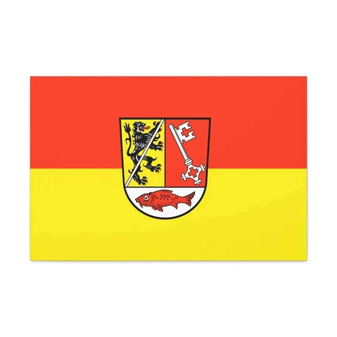 Flag of Forchheim Germany - Canvas Wall Art - The Sticker Space