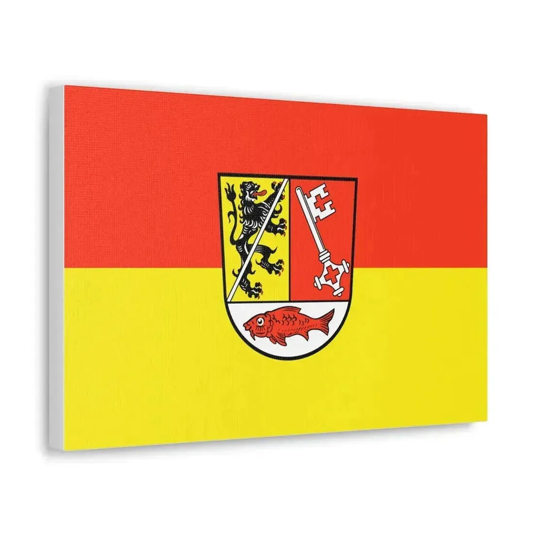 Flag of Forchheim Germany - Canvas Wall Art - The Sticker Space