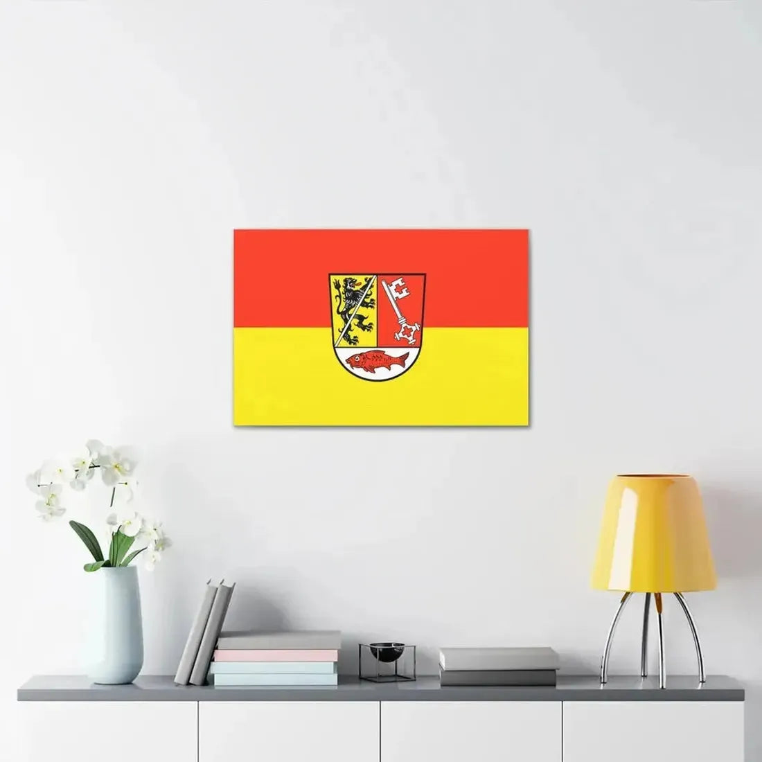 Flag of Forchheim Germany - Canvas Wall Art - The Sticker Space