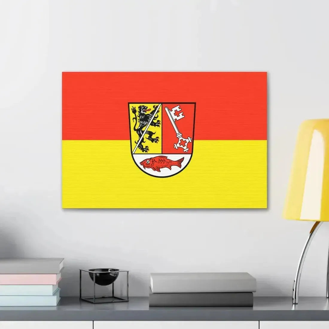 Flag of Forchheim Germany - Canvas Wall Art - The Sticker Space