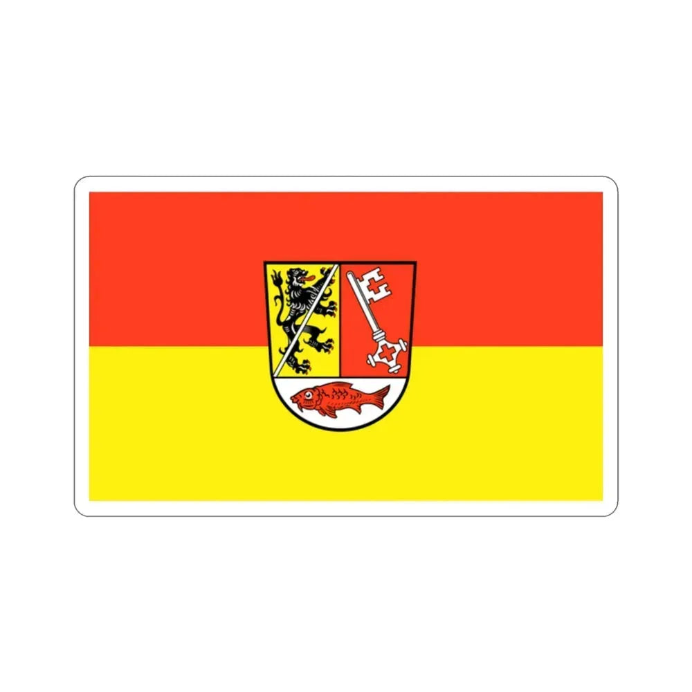 Flag of Forchheim Germany STICKER Vinyl Die-Cut Decal 2 Inch - The Sticker Space