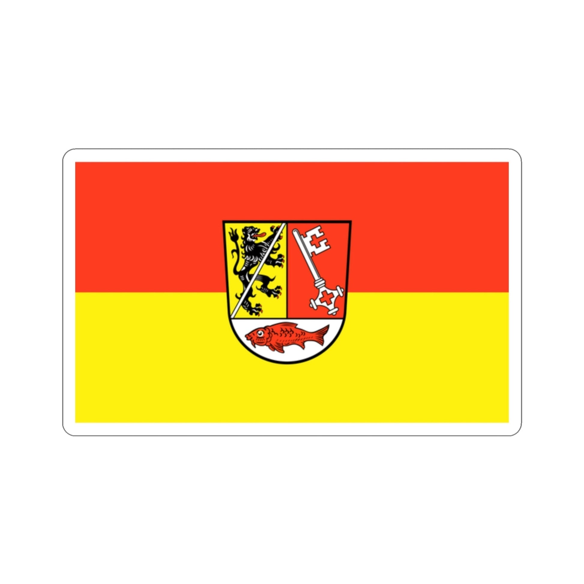 Flag of Forchheim Germany STICKER Vinyl Die-Cut Decal-2 Inch-The Sticker Space