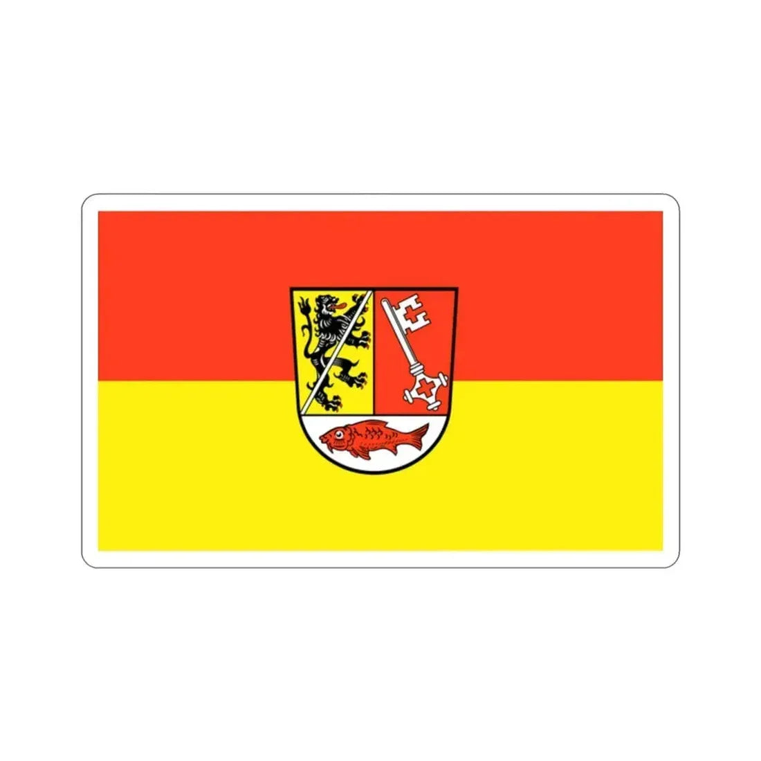 Flag of Forchheim Germany STICKER Vinyl Die-Cut Decal - The Sticker Space