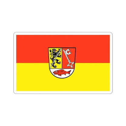 Flag of Forchheim Germany - STICKER Vinyl Kiss-Cut Decal 3 Inch White - The Sticker Space