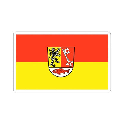 Flag of Forchheim Germany - STICKER Vinyl Kiss-Cut Decal 6 Inch White - The Sticker Space