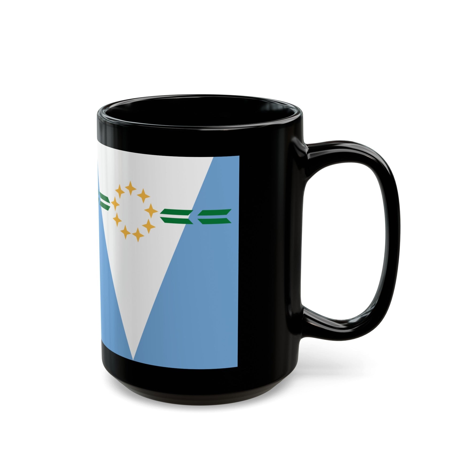 Flag of Formosa Province Argentina - Black Coffee Mug-The Sticker Space