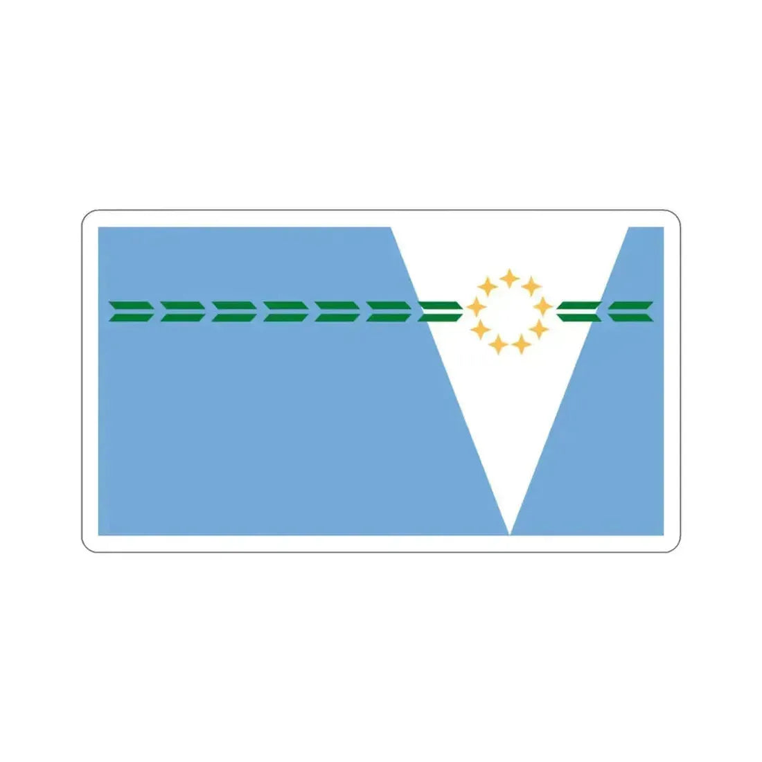 Flag of Formosa Province Argentina STICKER Vinyl Die-Cut Decal 3 Inch - The Sticker Space