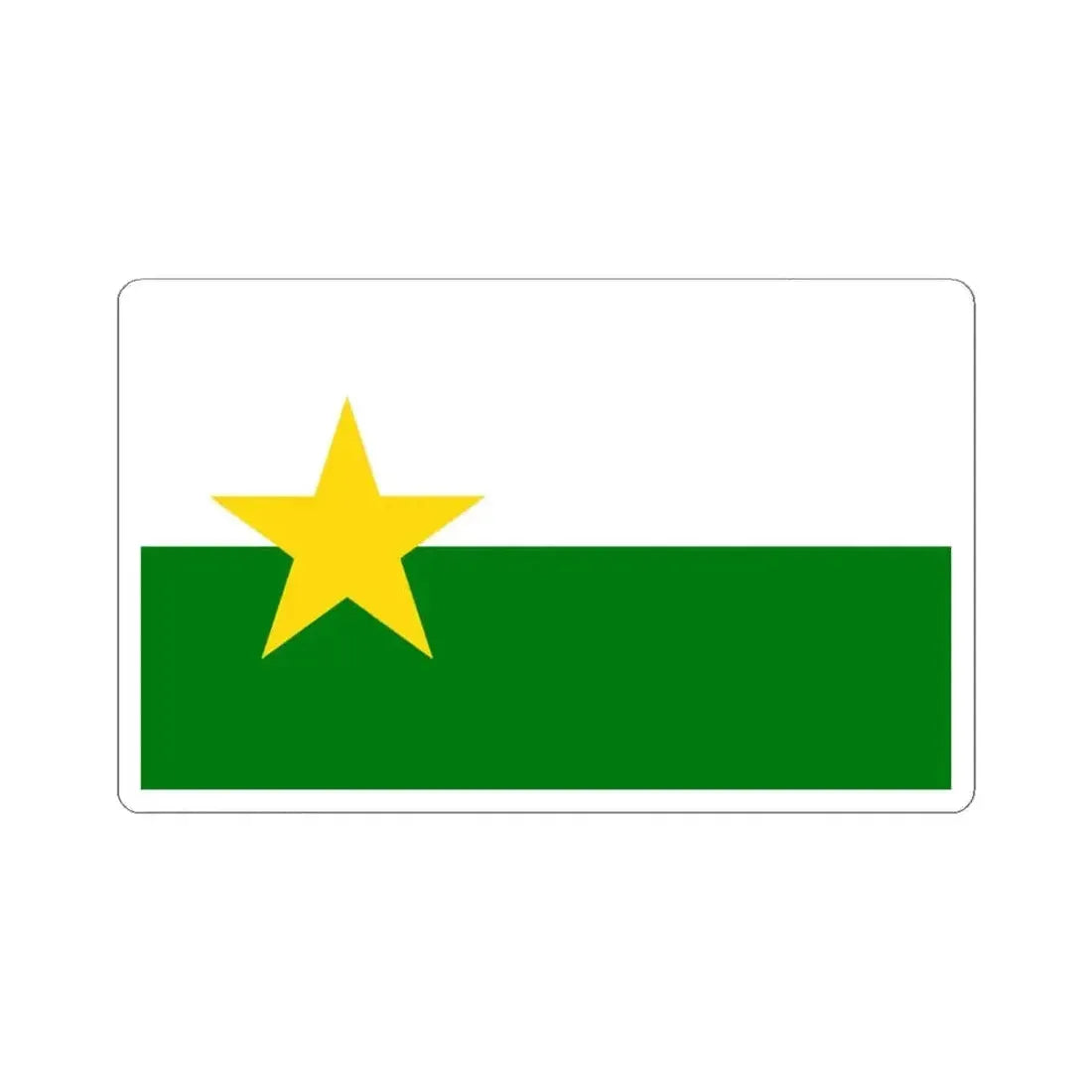 Flag of Forsyth County North Carolina (United States) STICKER Vinyl Kiss-Cut Decal 4 Inch White - The Sticker Space