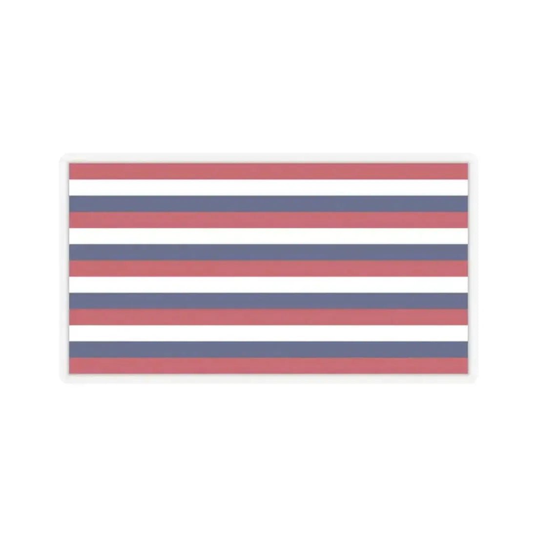 Flag of Fort Mifflin (United States) STICKER Vinyl Kiss-Cut Decal 2 Inch Transparent - The Sticker Space