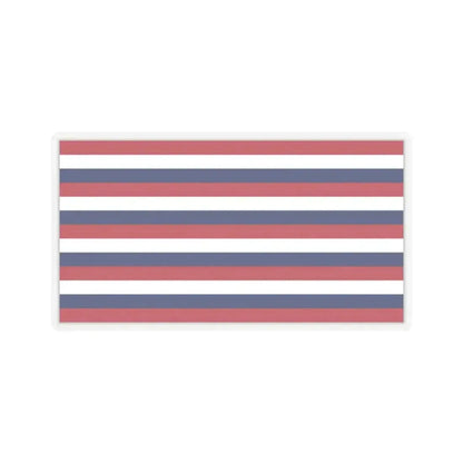 Flag of Fort Mifflin (United States) STICKER Vinyl Kiss-Cut Decal 2 Inch Transparent - The Sticker Space