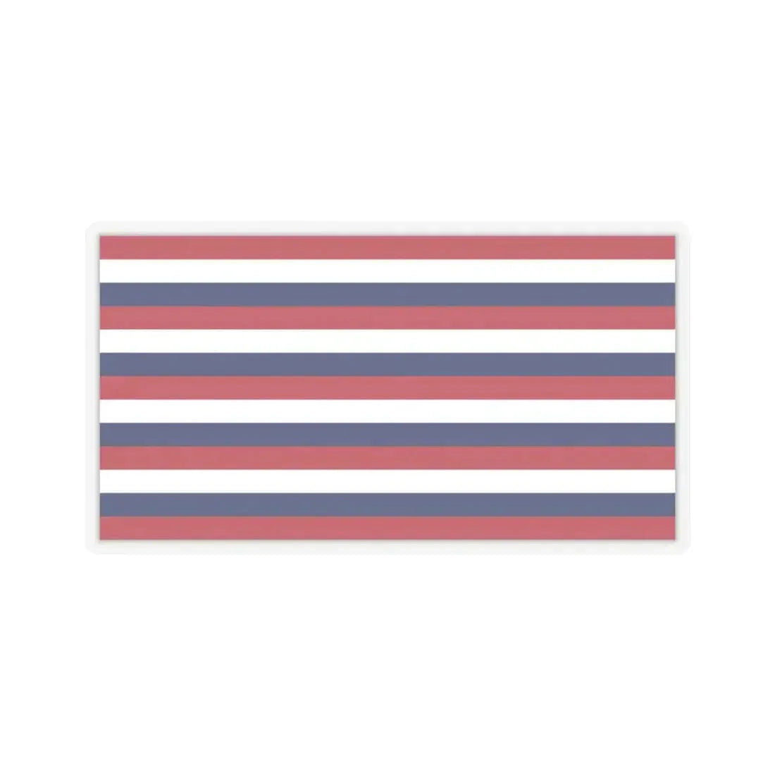 Flag of Fort Mifflin (United States) STICKER Vinyl Kiss-Cut Decal 3 Inch Transparent - The Sticker Space