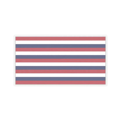 Flag of Fort Mifflin (United States) STICKER Vinyl Kiss-Cut Decal 3 Inch Transparent - The Sticker Space