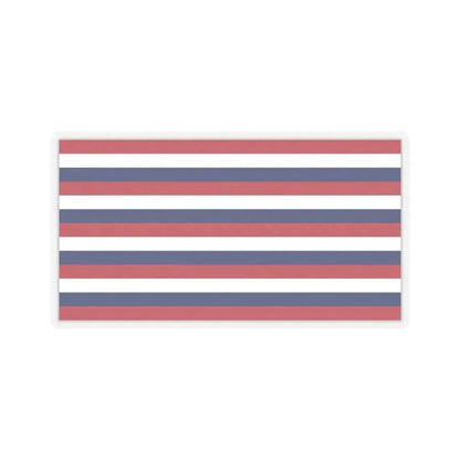 Flag of Fort Mifflin (United States) STICKER Vinyl Kiss-Cut Decal 4 Inch Transparent - The Sticker Space