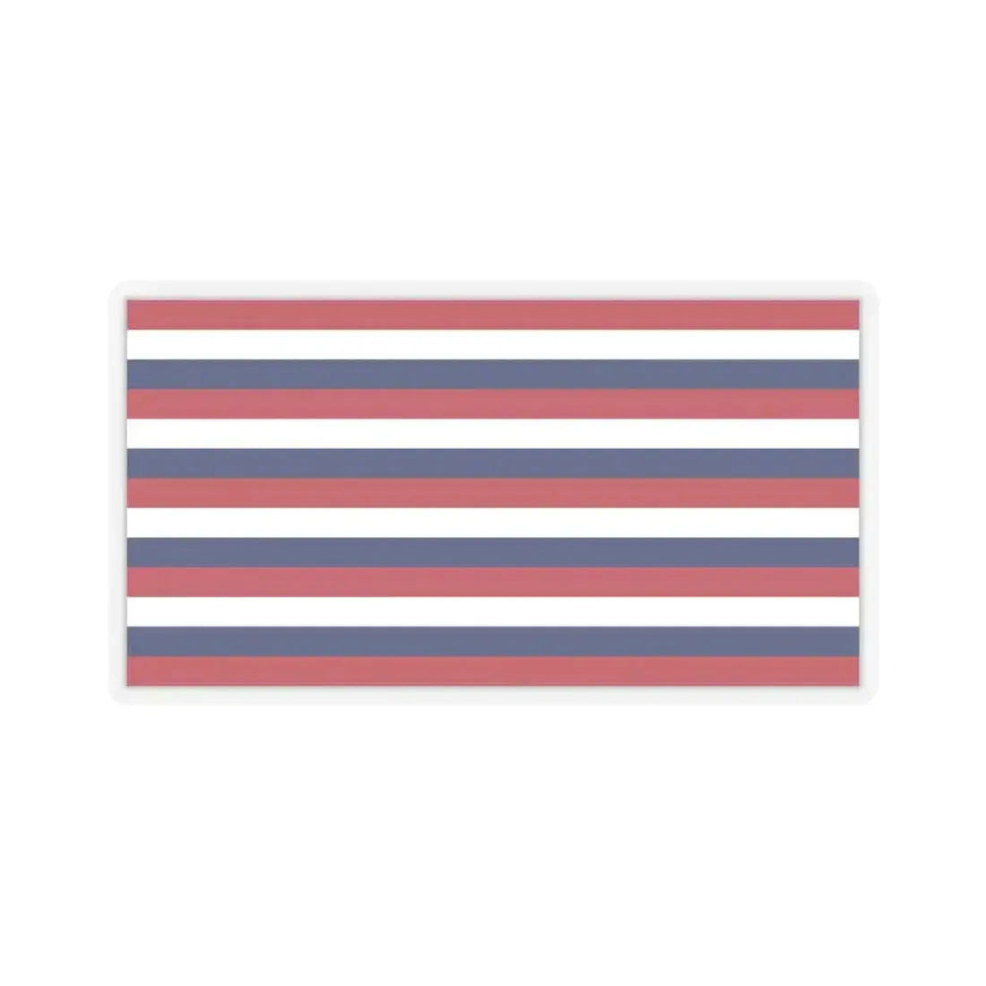 Flag of Fort Mifflin (United States) STICKER Vinyl Kiss-Cut Decal 6 Inch Transparent - The Sticker Space