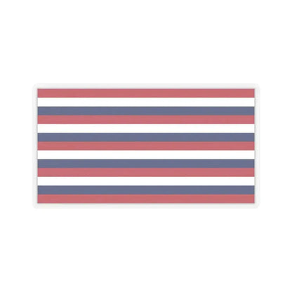 Flag of Fort Mifflin (United States) STICKER Vinyl Kiss-Cut Decal 6 Inch Transparent - The Sticker Space