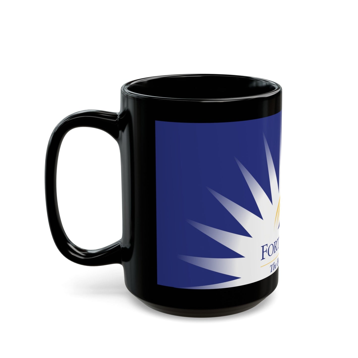 Flag of Fort St John British Columbia Canada - Black Coffee Mug-The Sticker Space