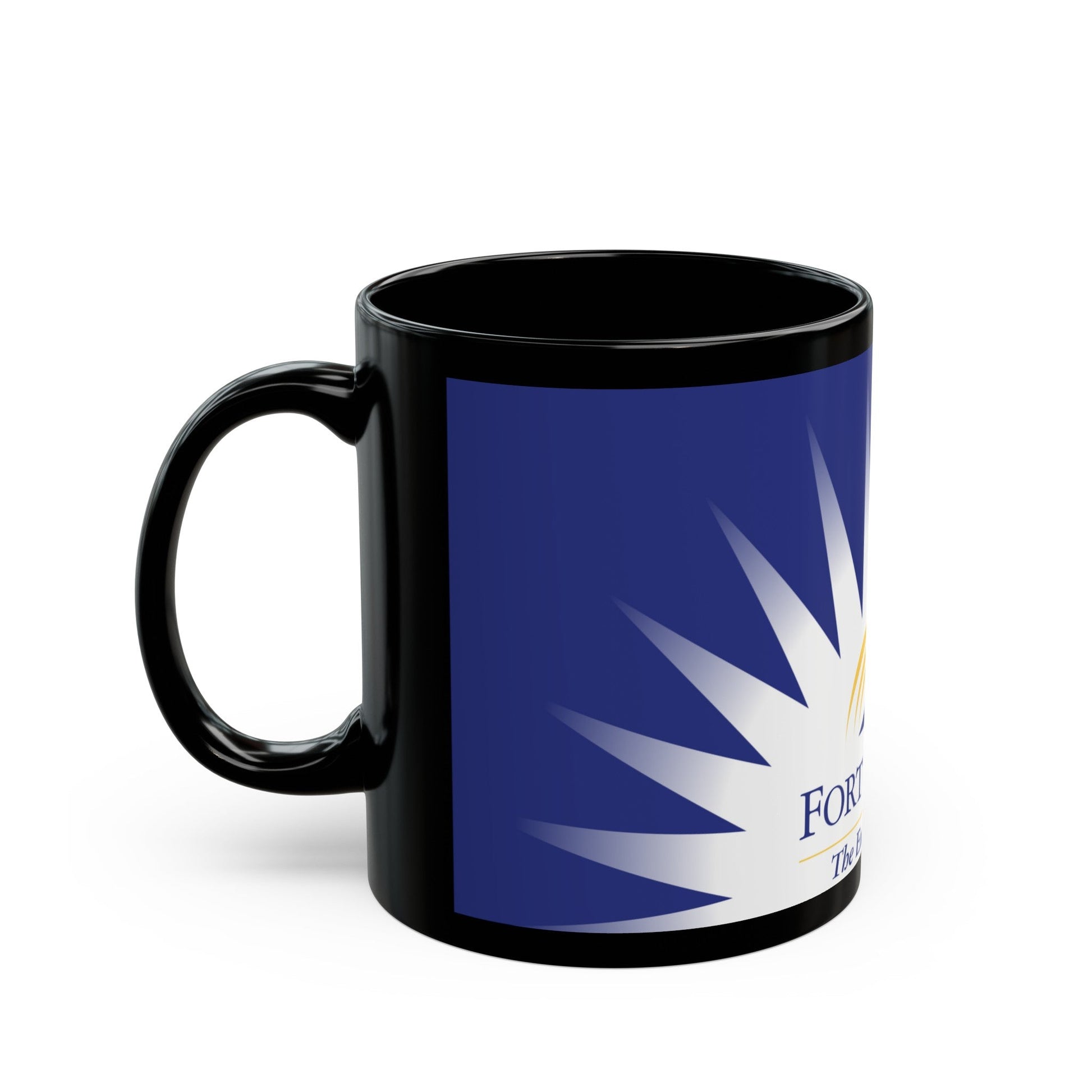 Flag of Fort St John British Columbia Canada - Black Coffee Mug-The Sticker Space