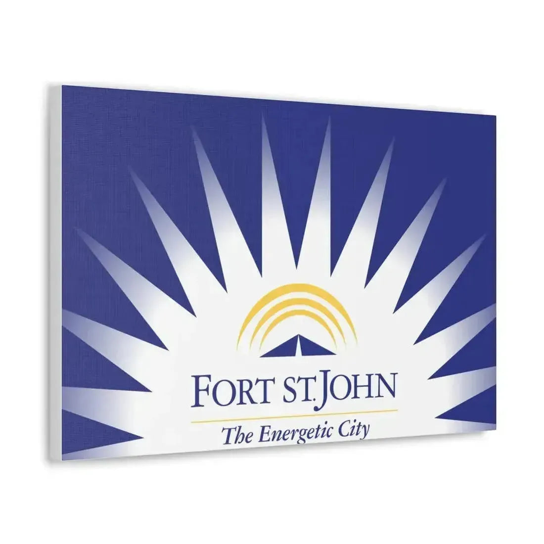Flag of Fort St John British Columbia Canada - Canvas Wall Art - The Sticker Space