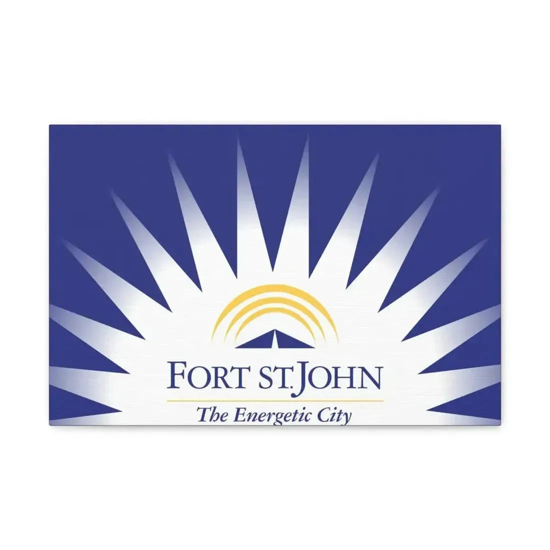 Flag of Fort St John British Columbia Canada - Canvas Wall Art - The Sticker Space