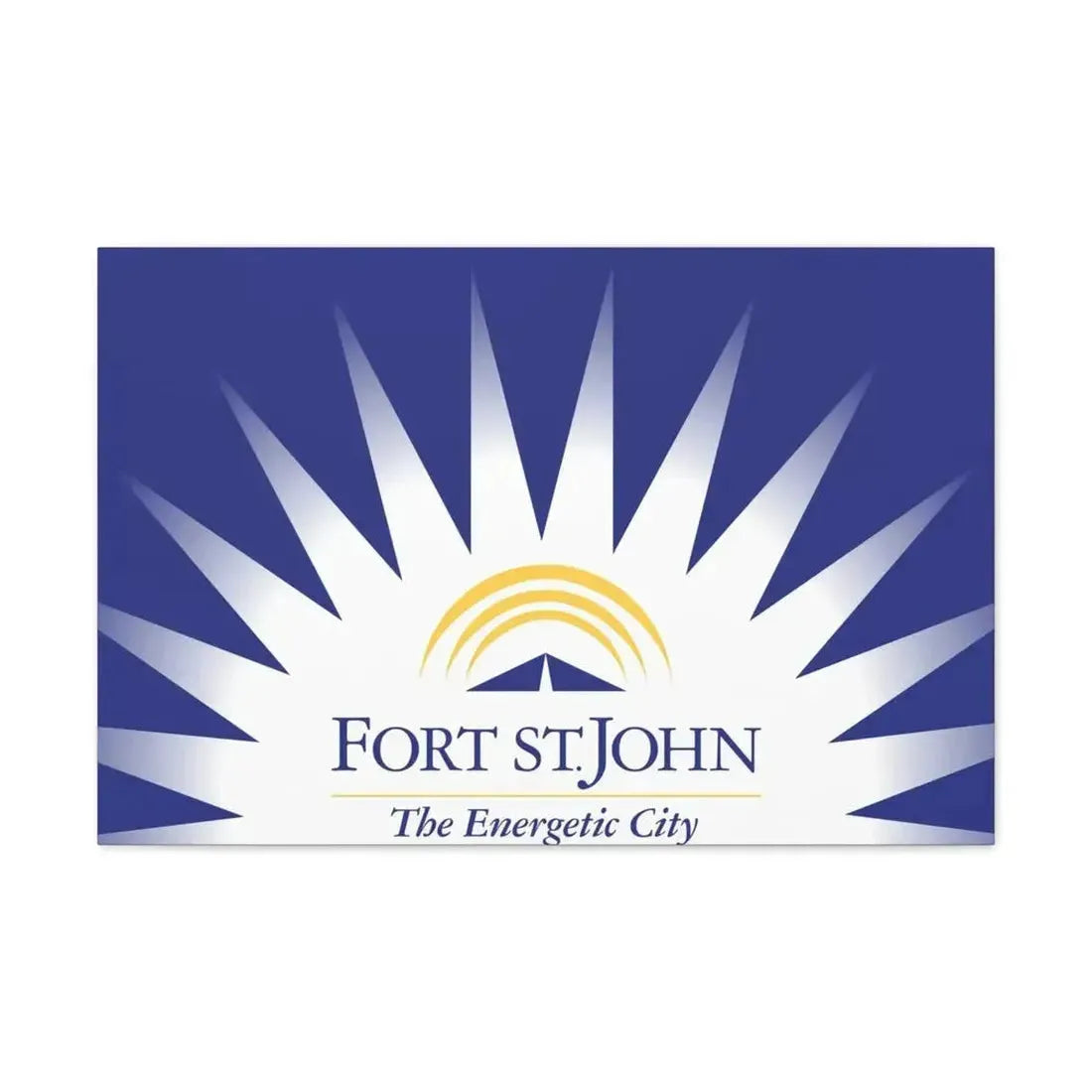 Flag of Fort St John British Columbia Canada - Canvas Wall Art - The Sticker Space