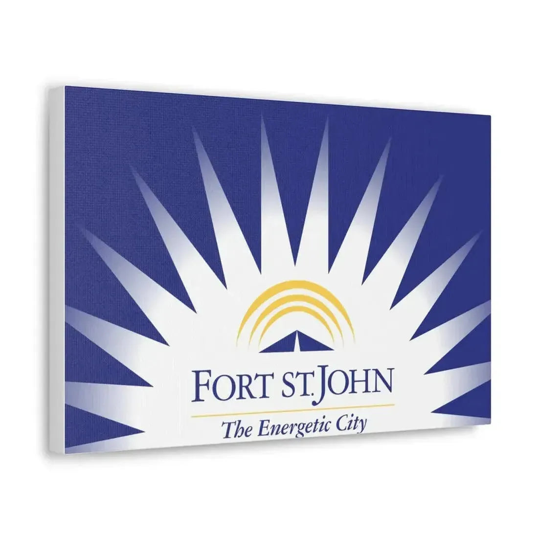 Flag of Fort St John British Columbia Canada - Canvas Wall Art - The Sticker Space