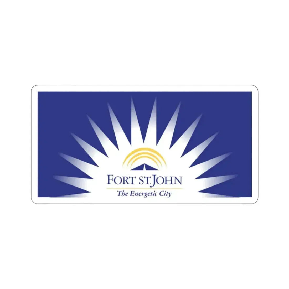 Flag of Fort St John British Columbia Canada STICKER Vinyl Die-Cut Decal 2 Inch - The Sticker Space