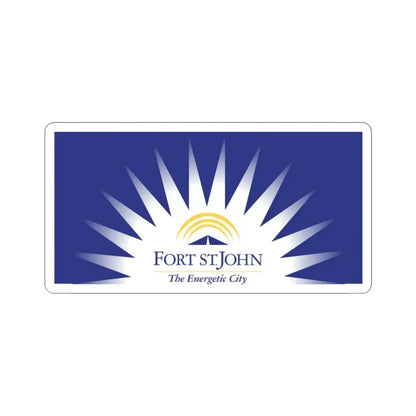 Flag of Fort St John British Columbia Canada STICKER Vinyl Die-Cut Decal 2 Inch - The Sticker Space
