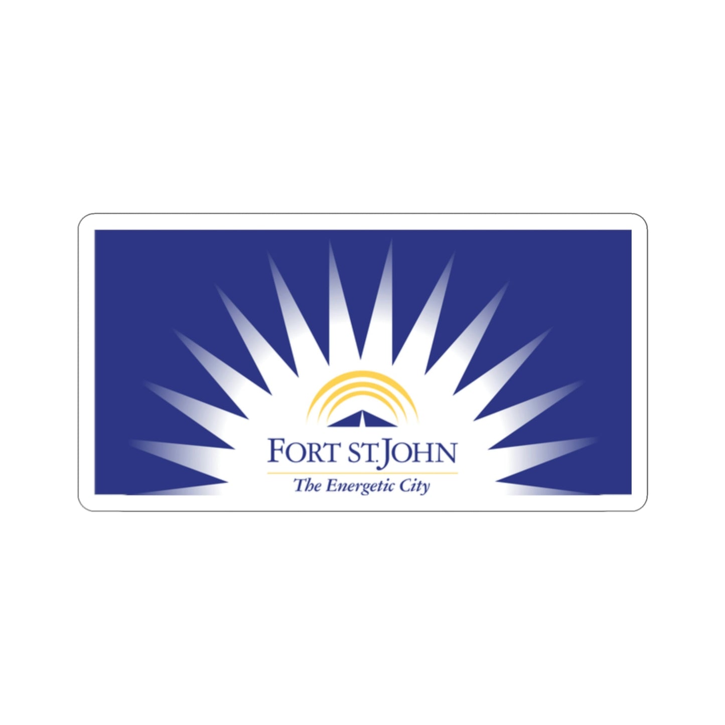 Flag of Fort St John British Columbia Canada STICKER Vinyl Die-Cut Decal-2 Inch-The Sticker Space